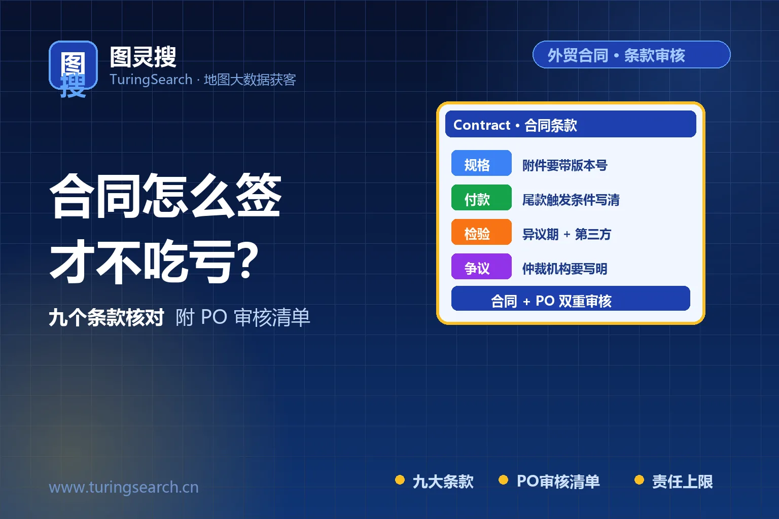 外贸销售合同怎么签?9 个必须逐条核对的条款(附客户 PO 审核清单)